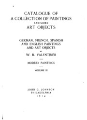 Catalogue Of A Collection Of Paintings And Some Art Objects ..