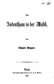 Das Judenthum In Der Musik