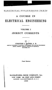 دورة في الهندسة الكهربائية. المجلد. 1. التيارات المباشرة