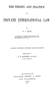 The Theory And Practice Of Private International Law