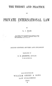 The Theory And Practice Of Private International Law