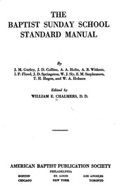 The Baptist Sunday School Standard Manual