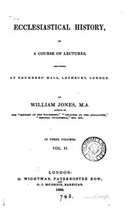 Ecclesiastical History, A Course Of Lectures