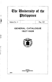 Catalogue; Announcements