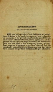 An Abridgment Of Ainsworth's Dictionary : English And Latin, Designed For The Use Of Schools