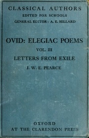 Elegiac Poems Of Ovid