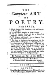 The Complete Art Of Poetry ...