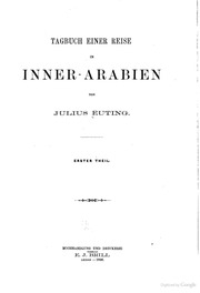 Tagbuch Einer Reise In Inner-arabien