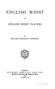English Whist And English Whist Players