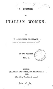 A Decade Of Italian Women