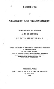Elements Of Geometry And Trigonometry