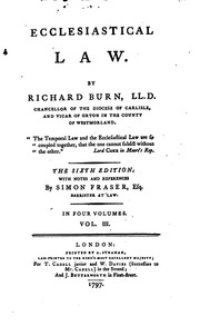 Ecclesiastical Law