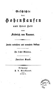 Geschichte Der Hoehenstaufen Und Ihrer Zeit