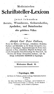 Medicinisches schriftsteller-lexicon der jetzt lebenden aerzte, wundärzte, geburtshelfer, apotheker, und naturforscher aller gebildeten völker