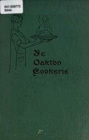 A Book Of Unusual Recipes : Compiled For The Members Of The Parent-teacher's Association Of Oakton School