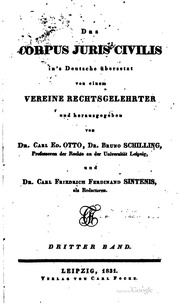 Das Corpus juris civilis in's Deutsche übersetzt