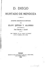 D. Diego Hurtado de Mendoza;