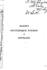Black's Picturesque Tourist Of Scotland