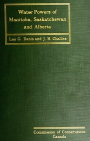 Water-powers Of Manitoba, Saskatchewan And Alberta