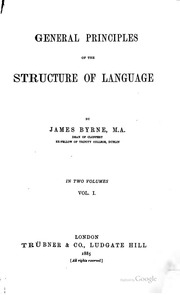 General Principles Of The Structure Of Language