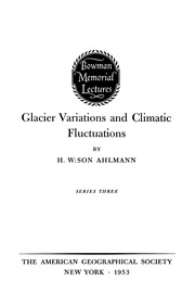 Glacier Variations And Climatic Fluctuations