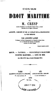 Cours De Droit Maritime