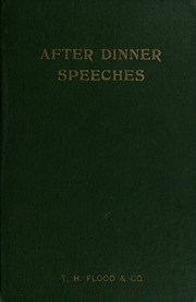 After-dinner Speeches And How To Make Them ;