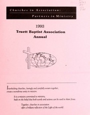 Annual Of The Truett Baptist Association