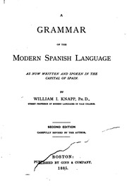 A Grammar Of The Modern Spanish Language