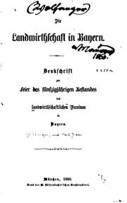 Die Landwirthschaft In Bayern