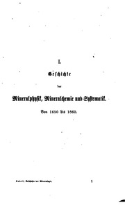 تاريخ علم المعادن ، من 1650 حتى 1860