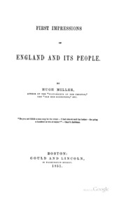 First Impressions Of England And Its People