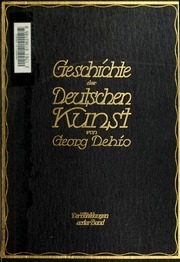 Geschichte Der Deutschen Kunst