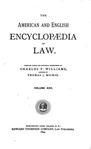 The American And English Encyclopedia Of Law