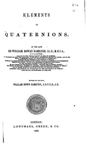 Elements Of Quaternions