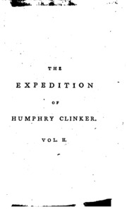 The Expedition Of Humphry Clinker.