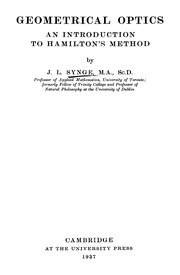 Geometrical Optics An Introduction To Hamiltons Method.