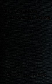 The American Secondary School And Some Of Its Problems
