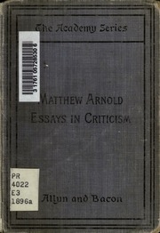 Essays In Criticism. The Study Of Poetry. John Keats; Wordsworth. Edited By Susan S. Sheridan