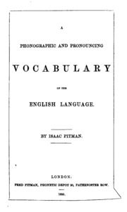 A Phonographic And Pronouncing Vocabulary Of The English Language