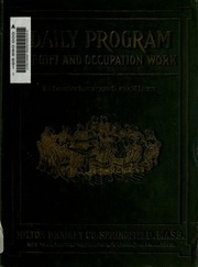 Daily Program Of Gift And Occupation Work