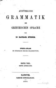 Ausführliche Grammatik der griechischen Sprache. 2,1