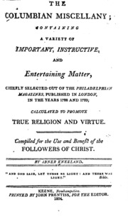The Columbian Miscellany;
