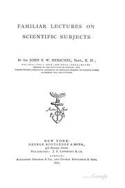 Familiar Lectures On Scientific Subjects