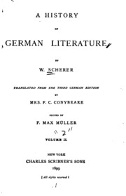 A History Of German Literature