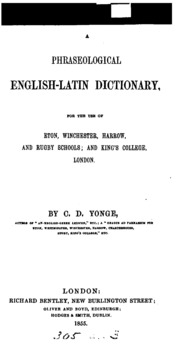 English Latin Dictionary