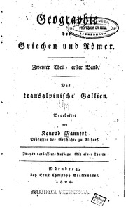 Geographie Der Griechen And Romer;