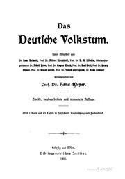 Das Deutsche Volkstum