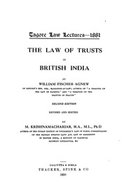 The Law Of Trusts In British India