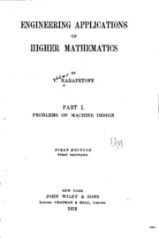 Engineering Applications Of Higher Mathematics